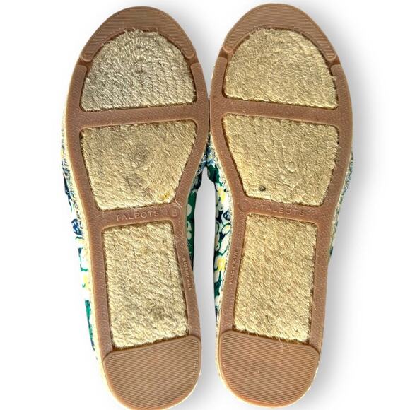 Talbot Izzy Knot Slip On Flat Espadrille Butterfly Garden Sateen Women's Size 8M - Picture 10 of 12